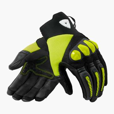 guantes revit speedart air fgs188 negro-amarillo fluor