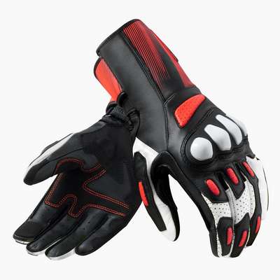 guantes revit metis 2 fgs195 negro-rojo fluor