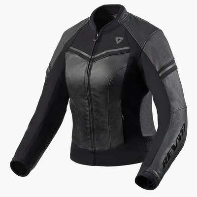 chaqueta revit median ladies fjl126 negro-antracita