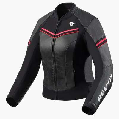 chaqueta revit median ladies fjl126 negro-rosa