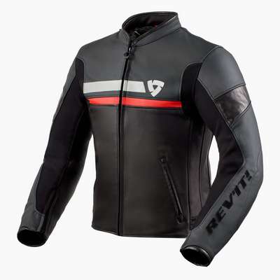chaqueta revit mile fjl131 negro-rojo