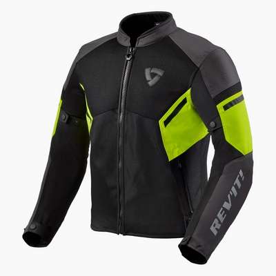 chaqueta revit gt-r air 3 fjt307 negro-amarillo fluor