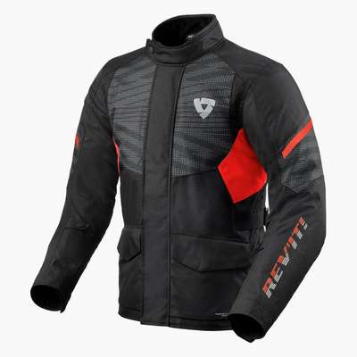 chaqueta revit duke h2o fjt308 negro-rojo
