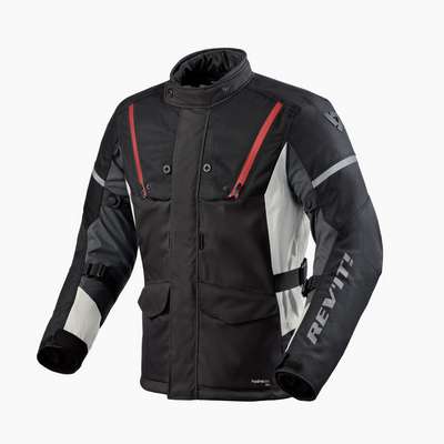 chaqueta revit horizon 3 h2o fjt322 negro-rojo