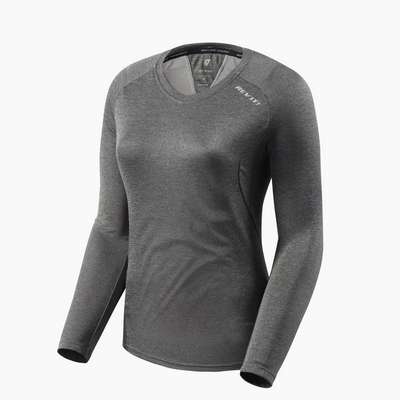 camiseta termica revit sky ls ladies ftu108 gris oscuro