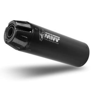 Escape Mivv HR-1 Negro con tapa de carbono larga HONDA CL 500 2023+ Â· 2