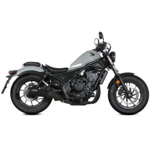 Escape Mivv HR-1 Negro con tapa de carbono HONDA CMX500 REBEL 2022-24 Â· 3
