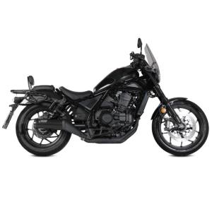 Escape Mivv HR-1 Negro con tapa de carbono HONDA CMX1100 REBEL 22-24 Â· 3