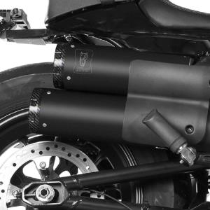 Escape Mivv HR-1 Negro con tapa de carbono HARLEY DAVIDSON SPORTSTER S 21-24 Â· 2