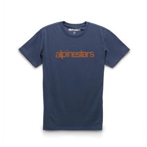 Camiseta Alpinestars Heritage Word Azul Marino