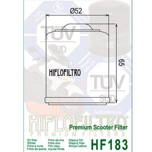 Filtro de aceite Hiflo HF183 para Aprilia, Peugeot, Piaggio Â· 2