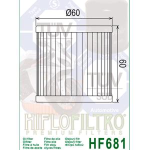 Filtro de aceite Hiflo HF681 para Hyosung Â· 2