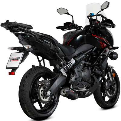 escape completo mivv oval negro copa carbono kawasaki versys 650 21-23