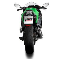 Escape completo Mivv GP PRO acero negro Kawasaki Ninja/Z 650 24+ Â· 3