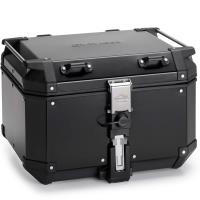 Baul de aluminio Kappa KVoyager 48L aluminio negro