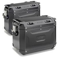 Maleta Kappa Kvoyager 48 y 37 litros de aluminio negro