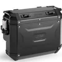 Maleta derecha Kappa KVoyager 33 litros aluminio negro