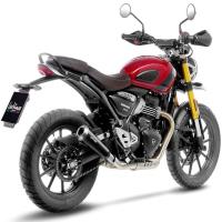Escape LeoVince GP One Negro Triumph Scrambler / Speed 400 24+