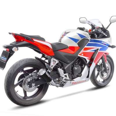 Escape negro Honda CBR300R 14-17