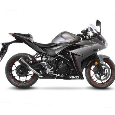 Escape Leovince Yamaha MT03-R3 negro