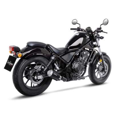 Escape Leovince Honda Rebel 500 17- LV10 acero negro