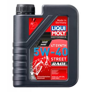 Aceite Liqui Moly 5w40 4T 1 litro 100% Sintetico Street Race 