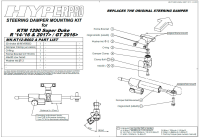 Amortiguador de direccion Hyperpro KTM 1290 SuperDuke 14-24 Â· 2