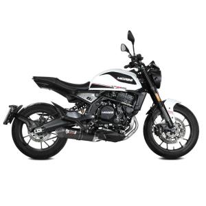 Escape Mivv Oval Negro con tapa de carbono MOTO MORINI Seiemmezzo STR 22-24 Â· 3