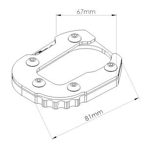 Apoyo caballete lateral para BMW F750GS-F850GS 2018+ Â· 2