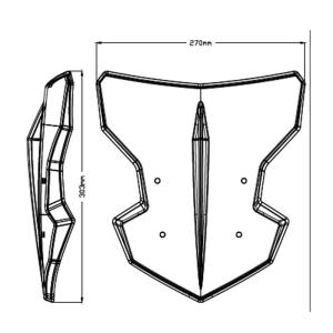 Cupula sport Yamaha MT03 20- Â· 4