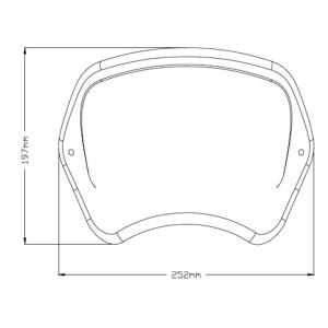 Placa frontal Honda Rebel 1100 21- Puig Â· 2