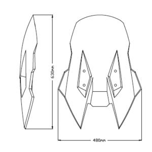 Cupula touring Suzuki VStrom 1050 Puig Â· 3