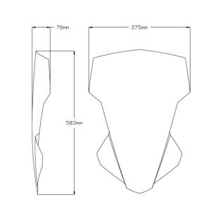 Cupula touring Yamaha MT07 Tracer 20-24 Â· 3