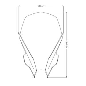 Parabrisas Naked New Generation touring Yamaha MT09 21-23 Â· 3