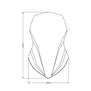Cupula Puig Touring para HONDA NC750X 2021 Â· 4