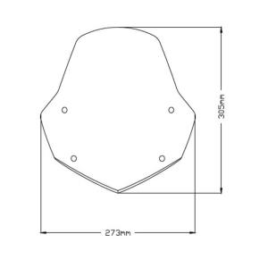 Cupula sport Aprilia SHIVER 900-SHIVER 750 Â· 4