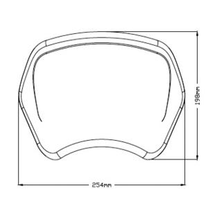 Placa frontal Yamaha XV950 Puig Â· 3