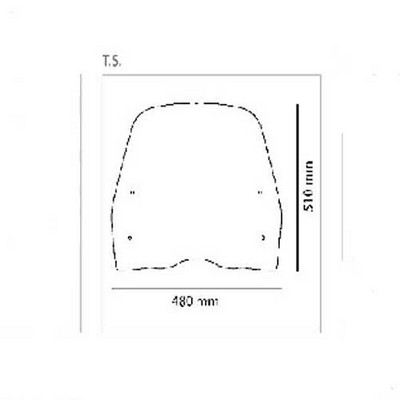 Parabrisas Puig TS para Scooter moto Piaggio Liberty 50-125-150 Â· 2