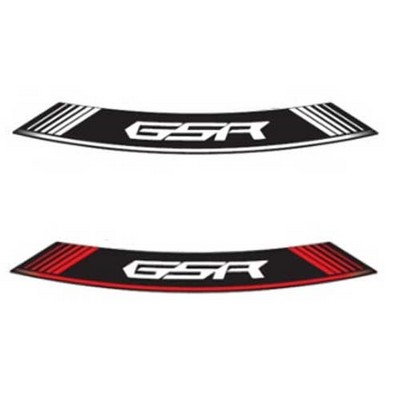 Adhesivo para llantas tiras en arco especiales en Suzuki GSR