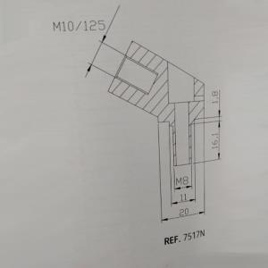 Adaptador retrovisor maneta HI-TECH I,II,II,GT,F1 Yamaha TMax 530