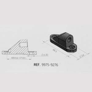 Adaptador retrovisor carenado HI-TECH,GT,F1 modelos KAWASAKI Puig