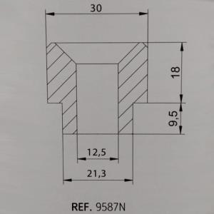 Adaptador retrovisor contrapeso HI-TECH IV, MP BMW F800-K1300 Puig