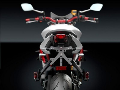 Portamatriculas Triumph Daytona 675-R-Street Triple-R Rizoma Modelo Fox Â· 2