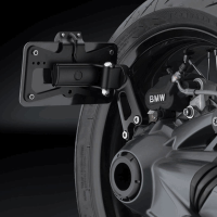 Portamatriculas modelo OUTSIDE BMW R nineT 14-16 color negro Â· 2