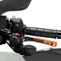 Maneta moto 3.0 abatible, extensible naranja-negro