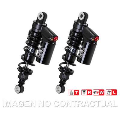 amortiguadores gas con botella black edition harley davidson xl 883
