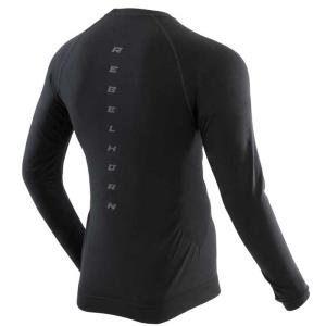 Camiseta termica manga larga unisex negro gris Seventy Degrees Â· 2