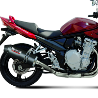 Escape oval carbono Mivv Suzuki GSF650 Bandit 2007-2015 Â· 2