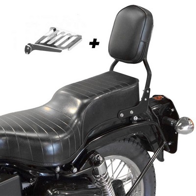 SPAAN Respaldo con portaequipajes para Royal Enfield Bullet 500