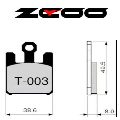 ZCOO Pastillas freno delantero moto T003 Race